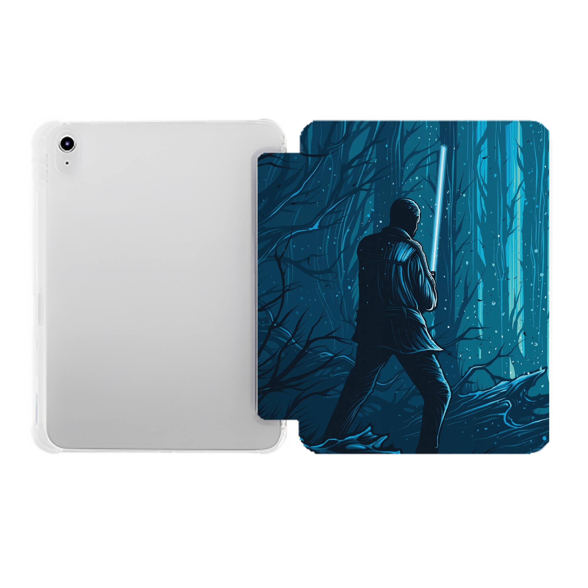 （画像用） スター・ウォーズ Star Wars IPad ケース ペン収納付き 三つ折りスタンド PUレザー×シリコン 対応機種9.5/10.5/10.9インチ